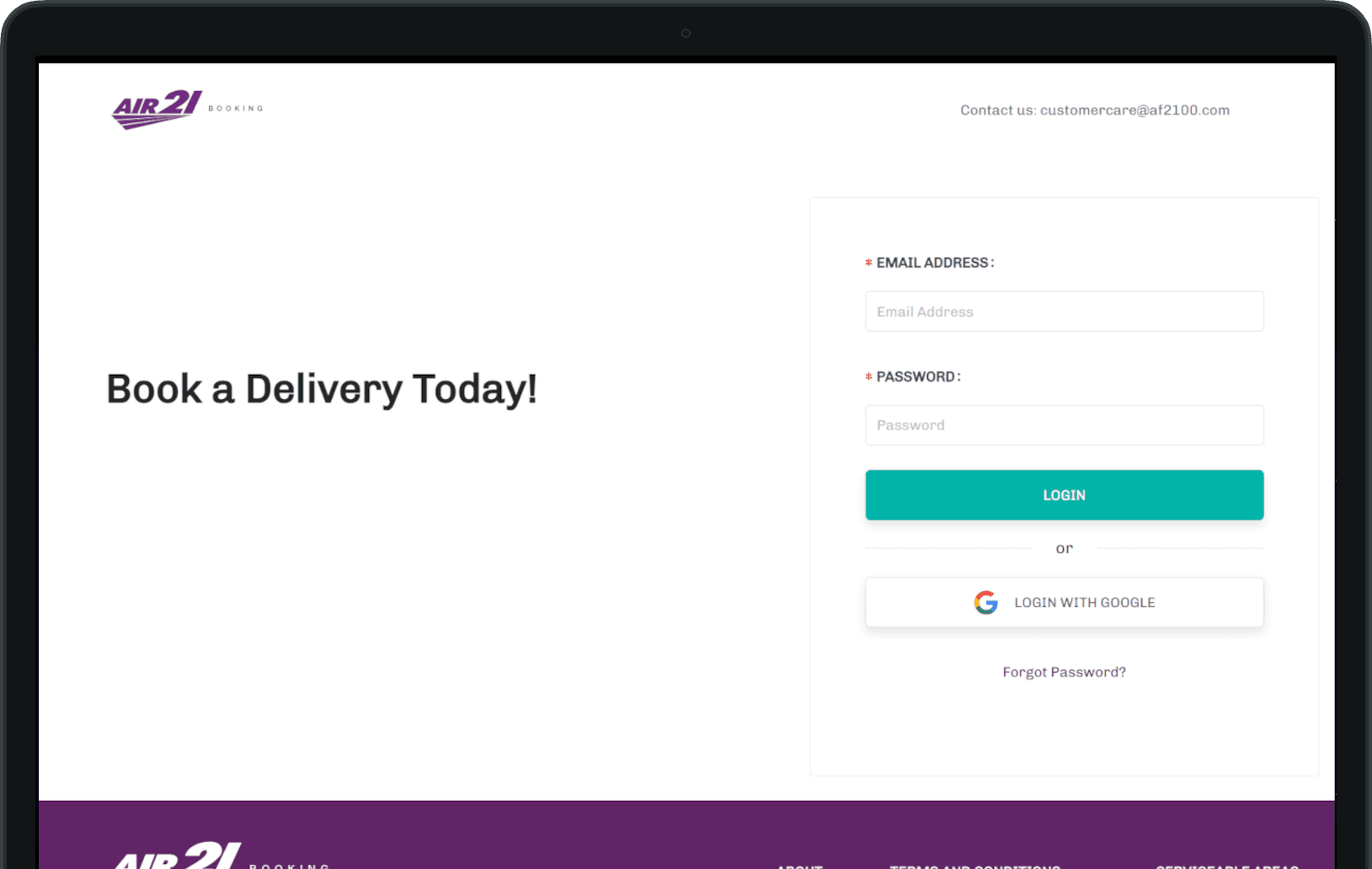 Air21 Booking WebApp